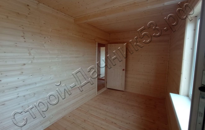 4 Брусовой дом ОД–14, 7×8, 56М², Ленинградская область, Волосовский район, деревня Торосово (8)